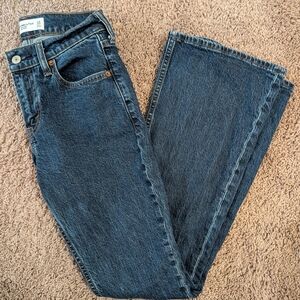 Abercrombie & Fitch Dark Blue Boot Cut Jeans